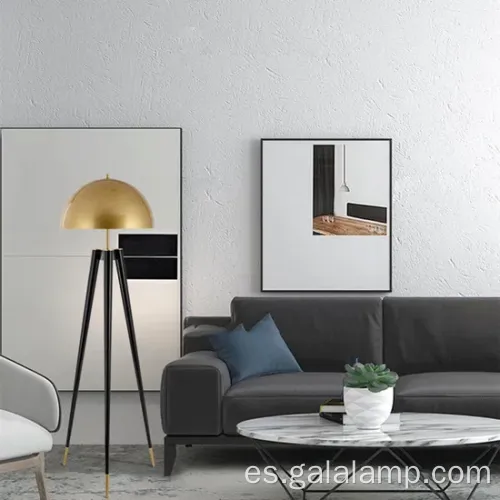 Lámpara de piso moderna elegante con brillo ajustable